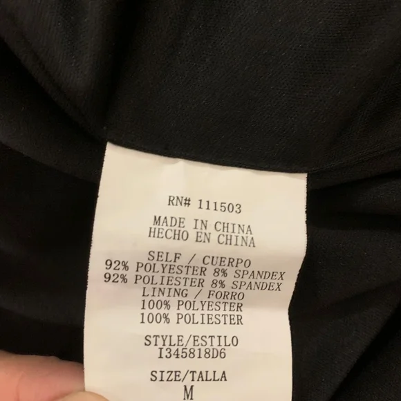 As U Wish Black/Silver Sequin Cocktail Dress Women’s Size M Strapless Lined - Picture 7 of 9